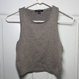 Zara Heather Gray Women's Crop Top